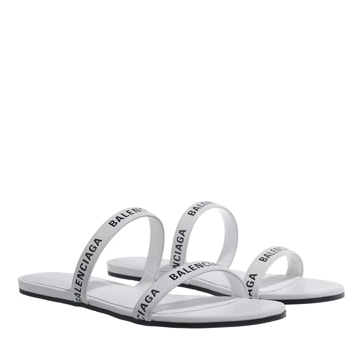 Balenciaga hot sale slides white