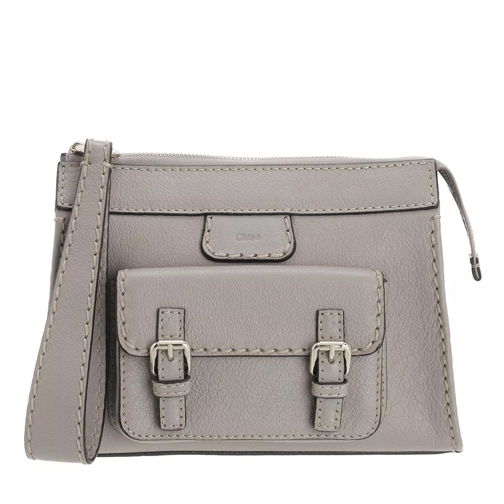 Chloé Edith Small Pouch Cashmere Grey Handväska med väskrem