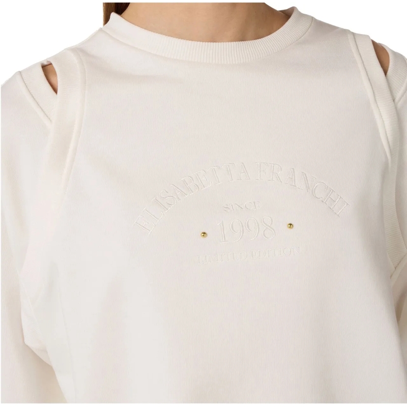 Elisabetta Franchi  Elisabetta Franchi Women's Sweater Sweaters Ecru M weiß(Image 4)