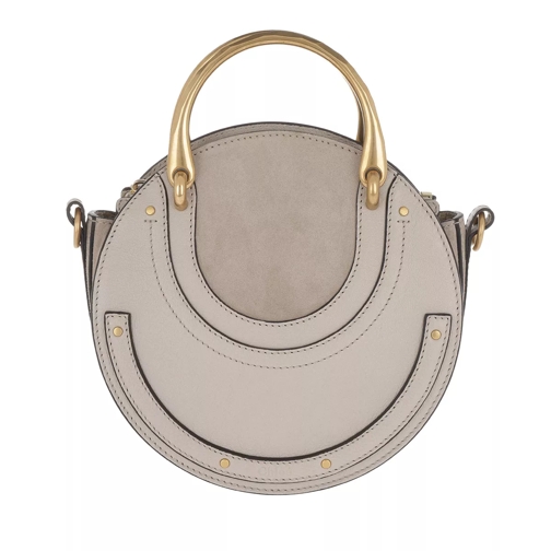 Chloé Pixie Small Double Shoulder Bag Pastel Grey Crossbody Bag