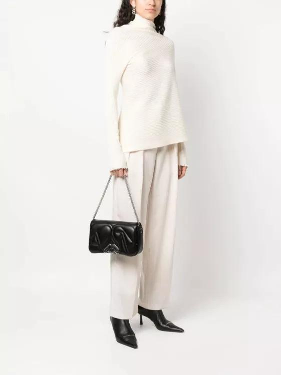 Alexander mcqueen Shoppers The Seal Small Black Bag in zwart