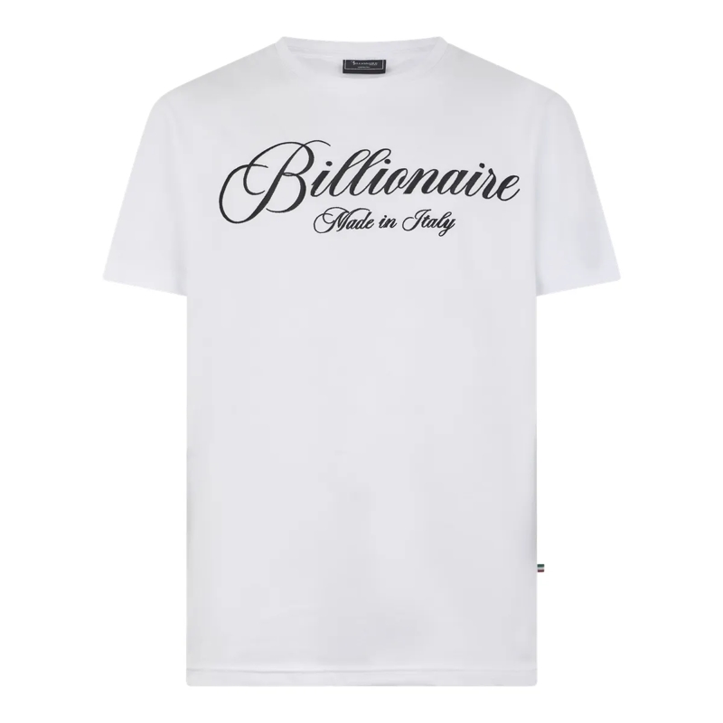 BILLIONAIRE T-Shirt Round Neck T-Shirt Signature weiss