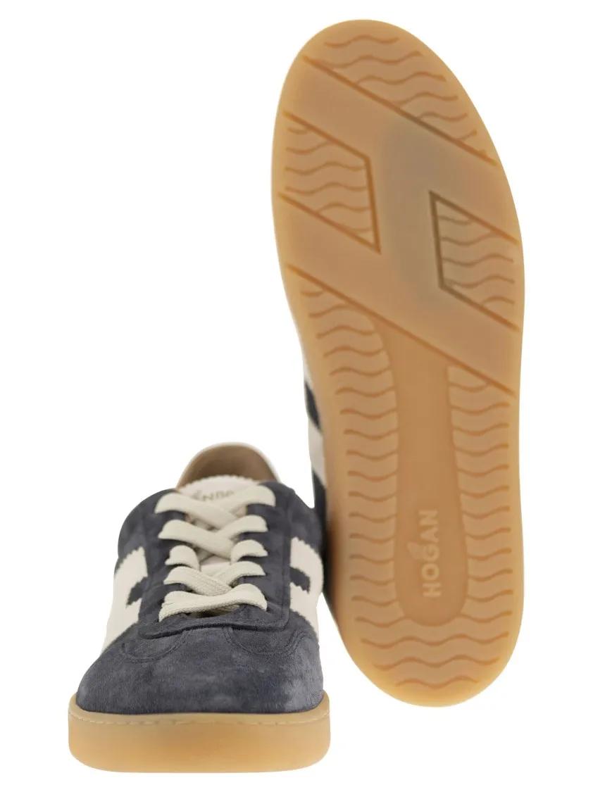 Thumbnail - Hogan Low-Top Sneaker - Retro-Inspired Cool Sneakers With Suede Upper - Gr. 7_5 - in Blau - für Damen