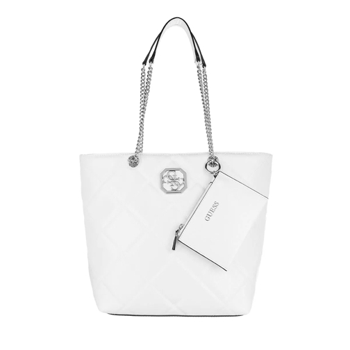 Guess Dilla Elite Society Carryall White Tote