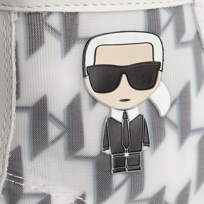Karl Lagerfeld High-Top-Sneaker Luna Monogram Mesh Boot White(Image 3)