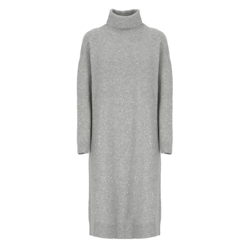 Fabiana Filippi Midi-Kleider Wool Dress Grey