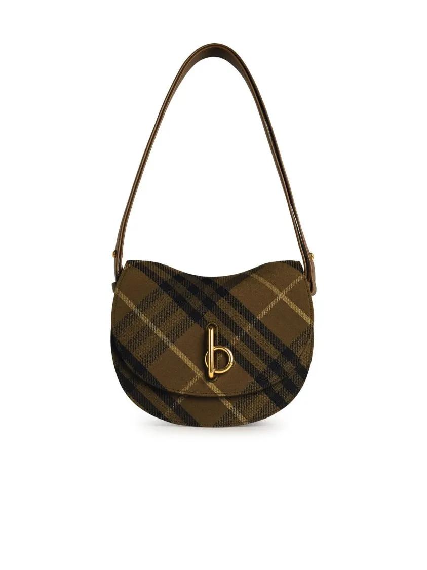 Burberry Shopper - %27Rocking Horse%27 Green Polyester Blend Crossbody Ba - Gr. unisize - in Grün - für Damen