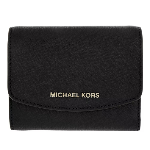 MICHAEL Michael Kors Money Pieces SM Trifold Wallet Black Vikbar plånbok