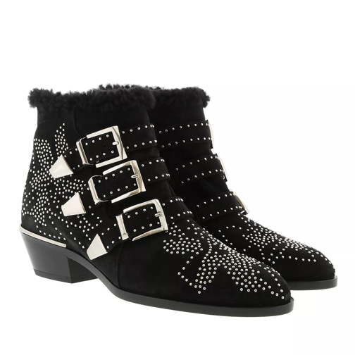 Chloé Susanna Ankle Boots Calf Leather Black Stiefelette