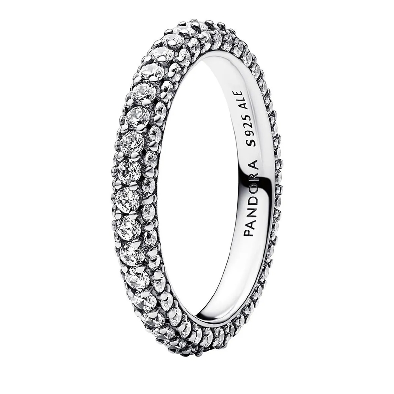 Pandora Bague d'éternité Pandora Timeless Pavé Single-row  Clear