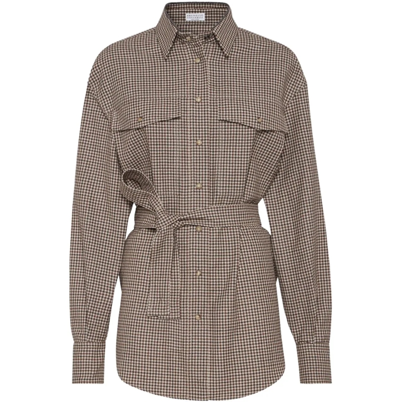 Brunello Cucinelli Bluse Shirts Brown braun