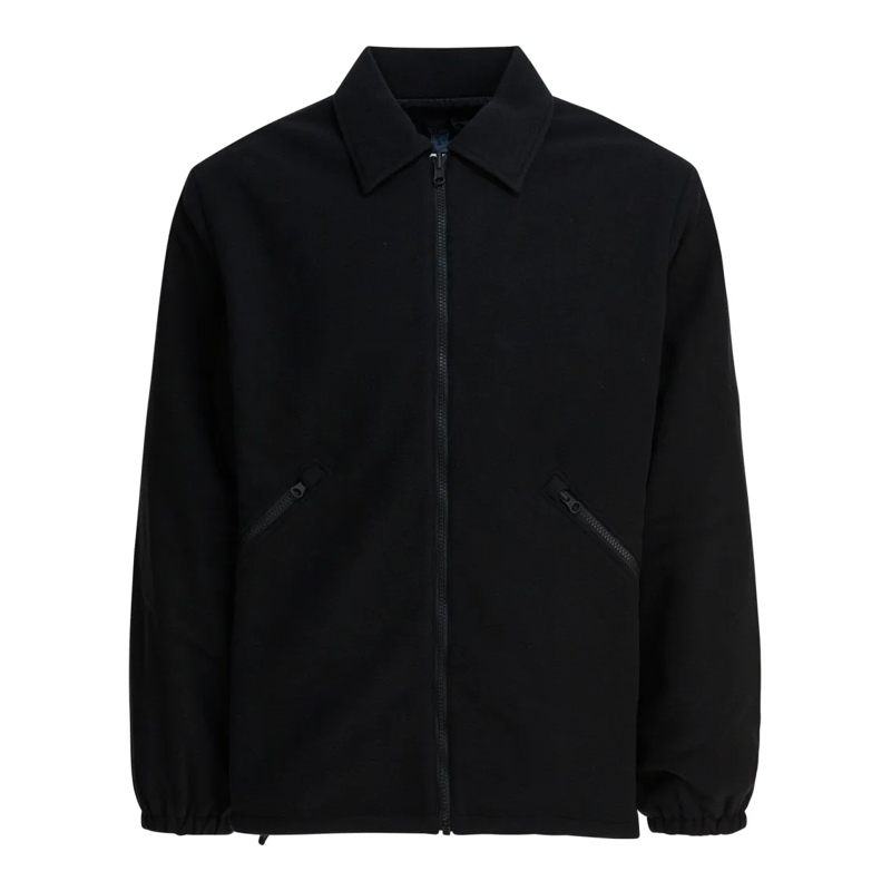 GR10K Blouson aviateur Polartec Fleece Jacket With Raised Collar And Doub Black