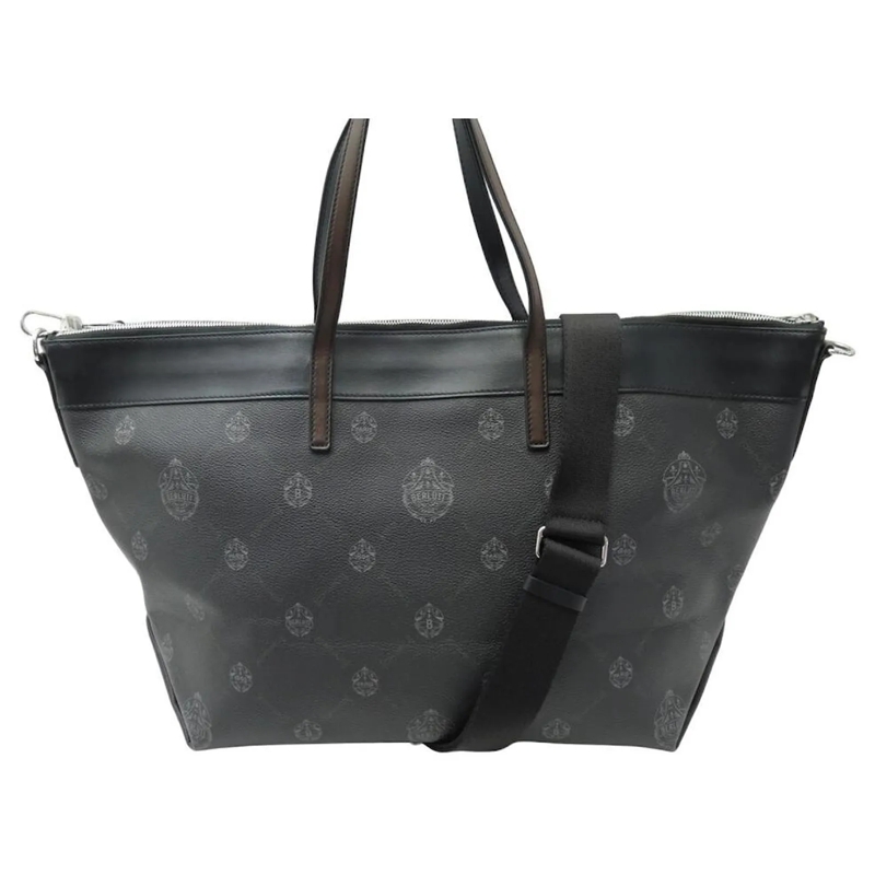 Berluti Tote NEUE BERLUTI CABAS CITY BREAK HANDTASCHE AUS SCHWA schwarz
