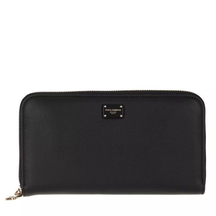 Dolce Gabbana Devotion Wallet Leather Black Continental Wallet