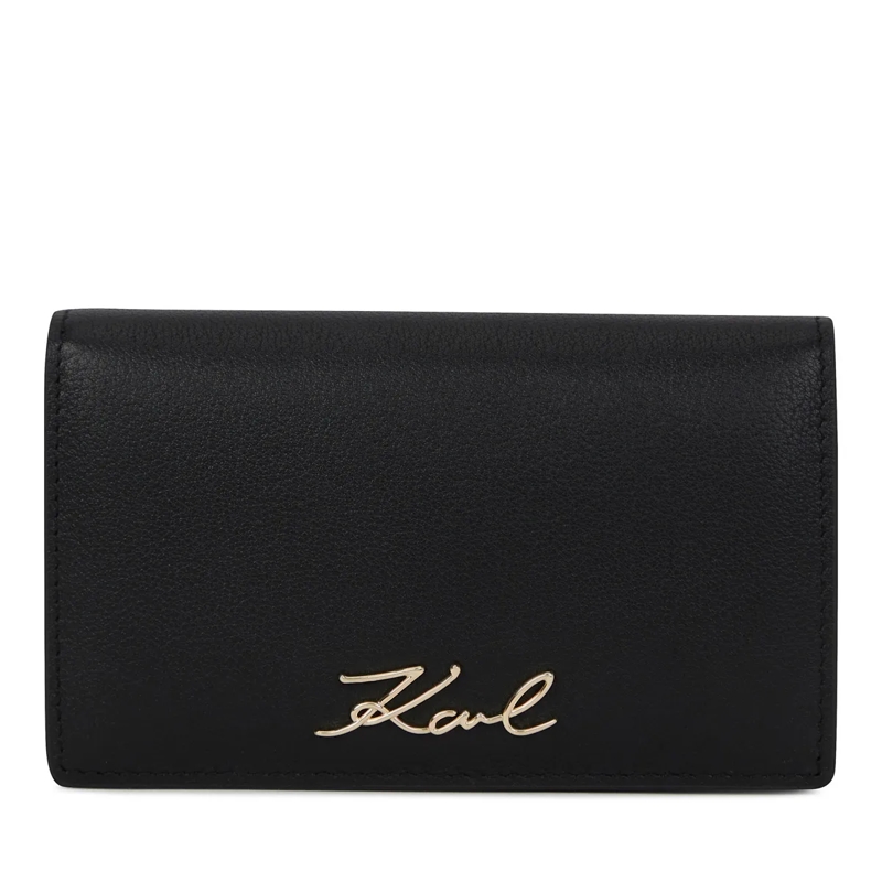 Karl Lagerfeld Geldbörse K/Signature Faltportemonnaie schwarz