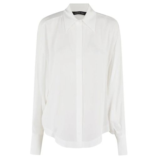 Federica Tosi Chemises Over Crepe De Chine Shirt White