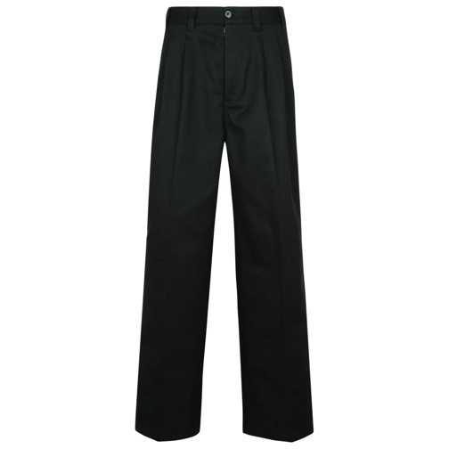 Maison Margiela  Black Cotton Blend Pants Black