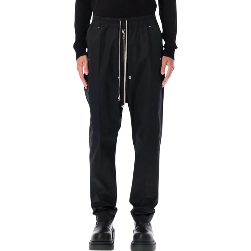 Rick Owens Pantalon Bela Poplin Pants Black