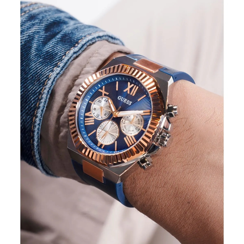 Guess Quarzuhr Quarz-Analoguhr Equity blau(Image 6)