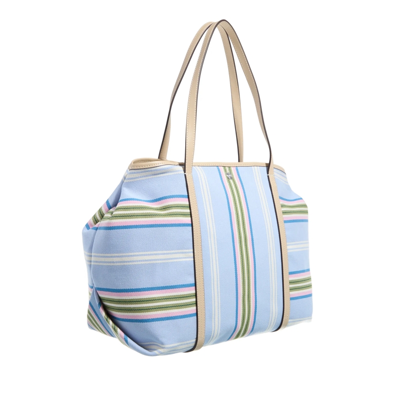 Lauren Ralph Lauren Shopper Emerie Tote Tote Large Carolina Stripe/Sand Dune(Image 3)