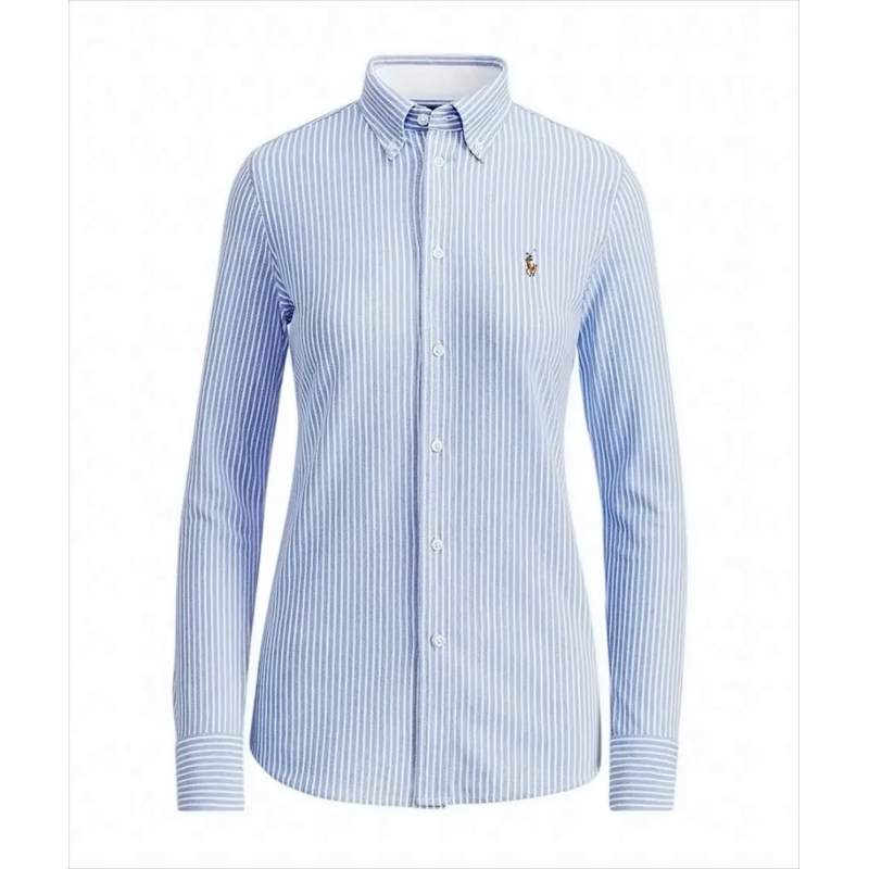 Ralph Lauren Chemise Shirts Blu White blau