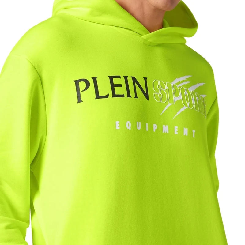 Plein Sport Top Hoodie Scratch grün(Image 5)