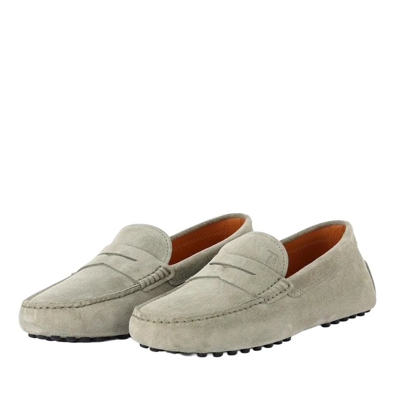 Tod's Veterschoenen Mokassins aus Veloursleder grün