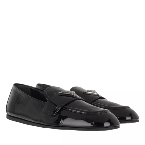 Prada Loafers Patent Leather Black Mocassin