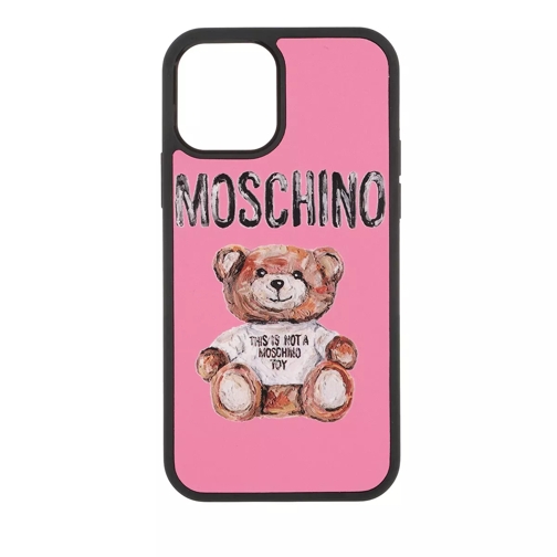 Moschino Cover Orso I-Phone 12/12 Pro Fantasia Fuxia Telefoonhoesje