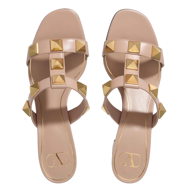 Valentino Garavani Roman Stud Sandals Biscotto Sandal