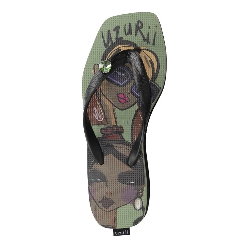 UZURII Ballerinas Pantoffeln Pantoffel Fozzie Bear grün(Image 3)