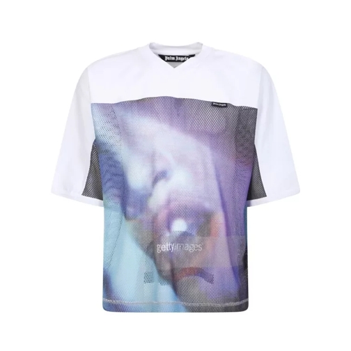 Palm Angels Multicolor Getty Miami T-Shirt White T-shirts