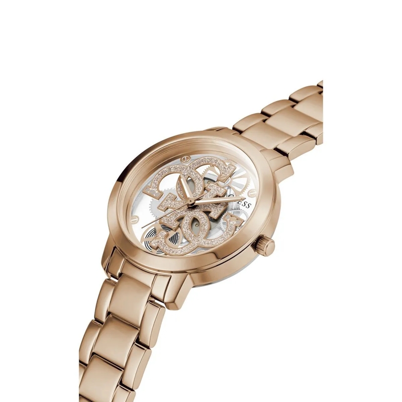 Guess Quarzuhr Quarz Analog Uhr Gt Quattro Clear gold(Image 2)