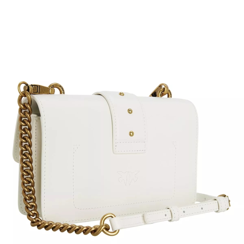 Pinko Crossbody Bag Love Mini Icon Simply 12 Cl Bianco Banco Antique Gold(Image 3)