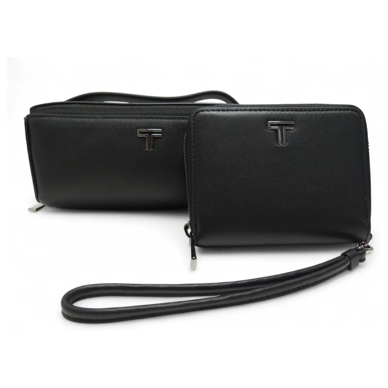 Tumi Briefcase NEUES SET TUMI BELDEN BRILLENETUI + SCHWARZES LEDE schwarz