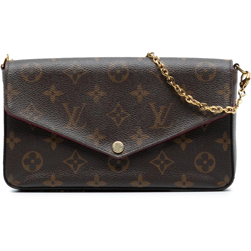 Louis Vuitton Schultertasche Monogram Pochette Felicie braun