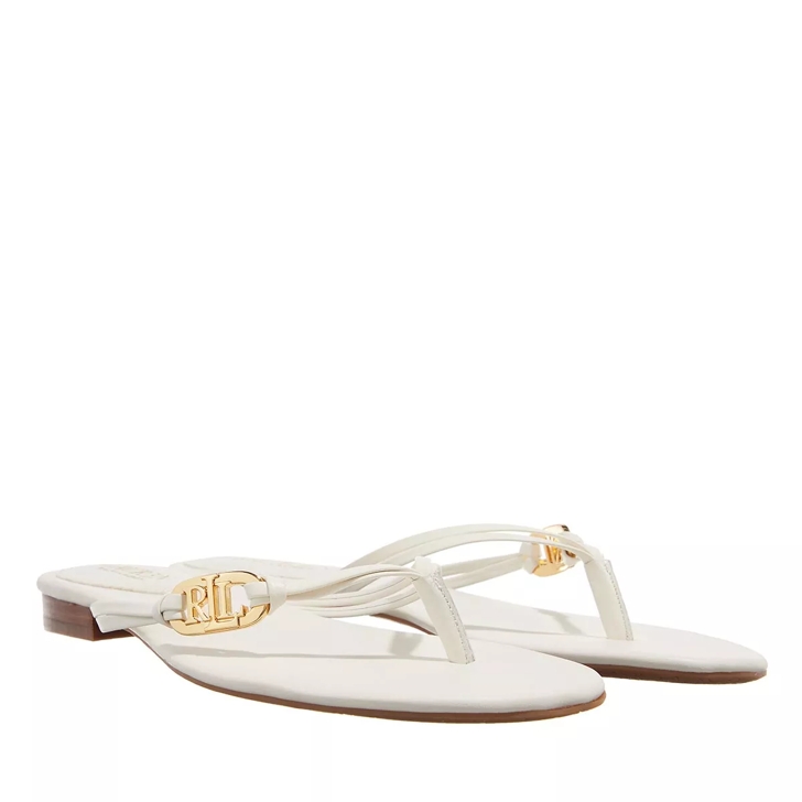 Lauren Ralph Lauren Emalia Sandals Flip Flop Vanilla Tongue