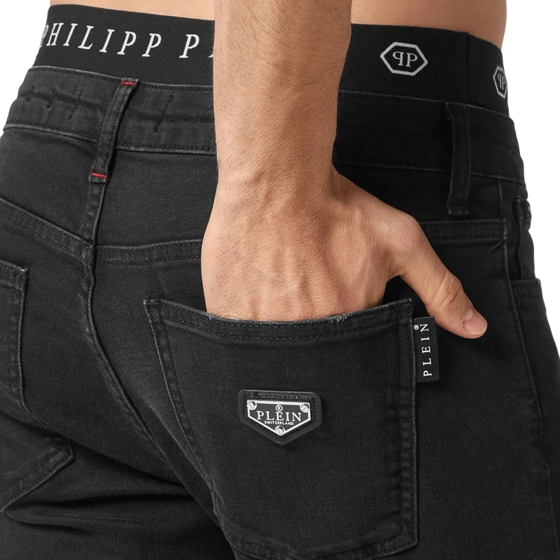 Philipp Plein Skinny-Leg-Jeans Jeans Slim Fit schwarz(Image 4)