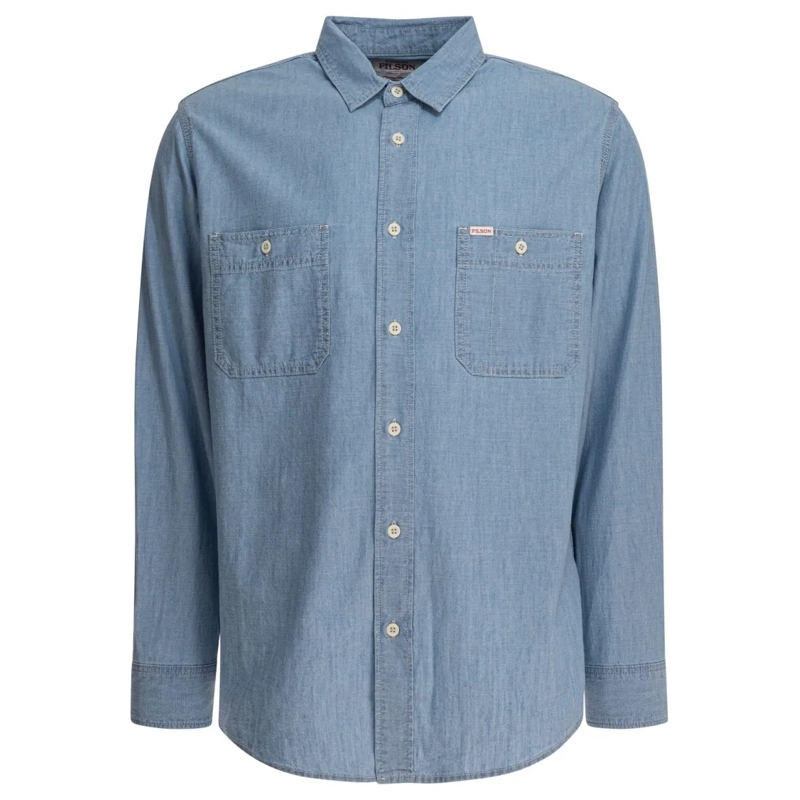 Filson Hemd "Chambray Cpo" Shirt Blue