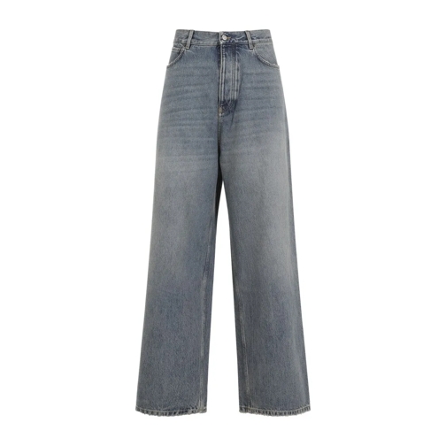 Balenciaga Baggy Blue Cotton Jeans Blue Jeans