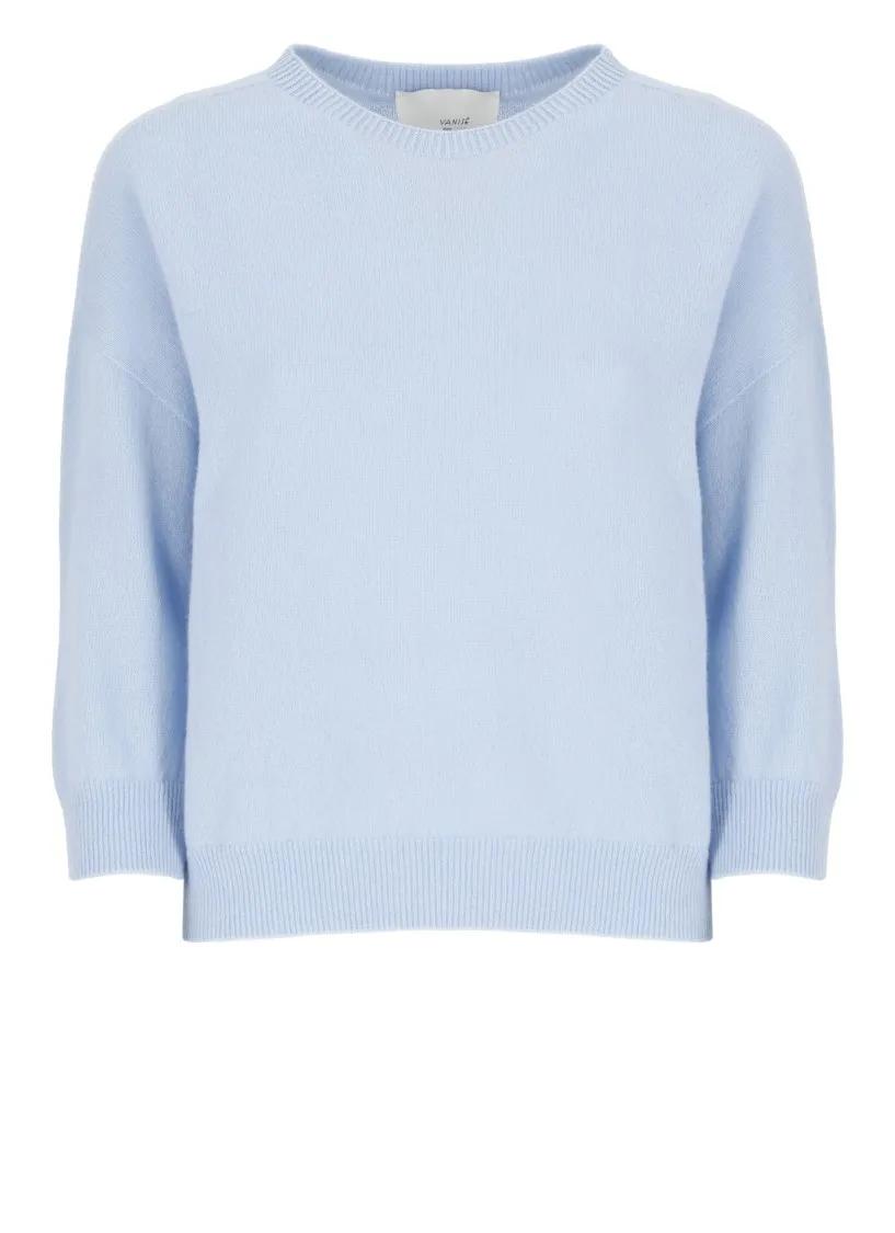 Vanise - Light Blue Vanisè Cashmere Sweater - Größe 40 - blau