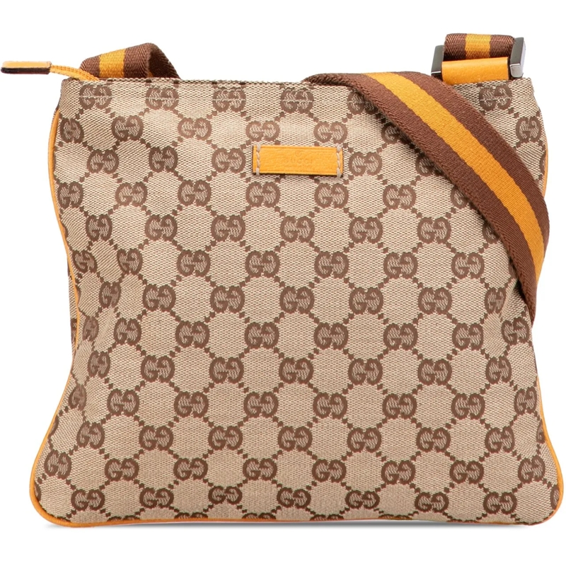Gucci Sac à bandoulière GG Canvas Web Crossbody braun