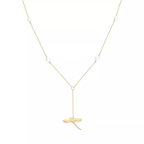 BELORO Necklace Freshwater Pearls  Yellow Gold Mittellange Halskette