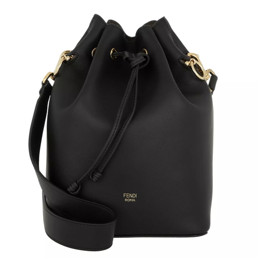 Fendi Mon Tresor Bag Leather Black/Gold Bucket Bag