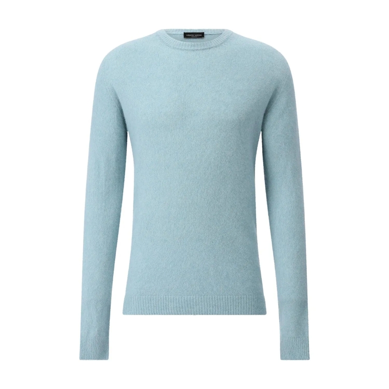 Roberto Collina Pull Strickpullover aus Kaschmir Hellblau
