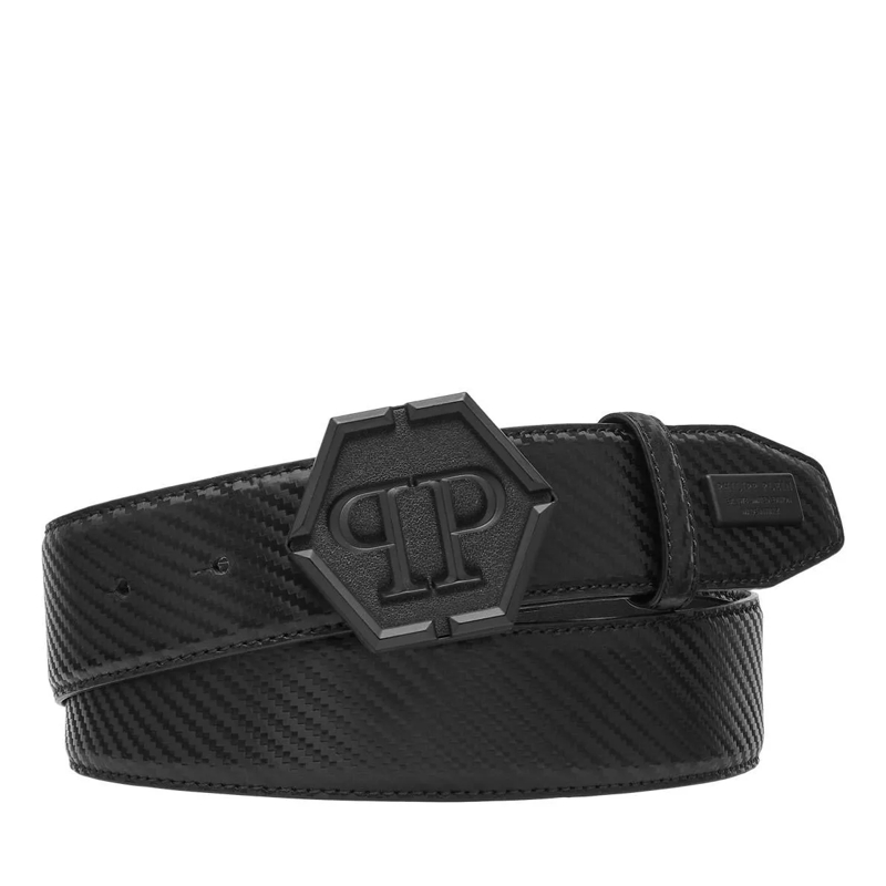 Philipp Plein Gürtel Gürtel Hexagon schwarz
