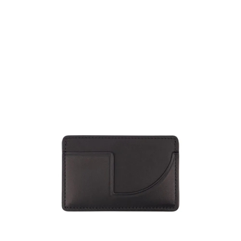 Patou Porte-monnaie Jp Card Holder - Leather - Black Black