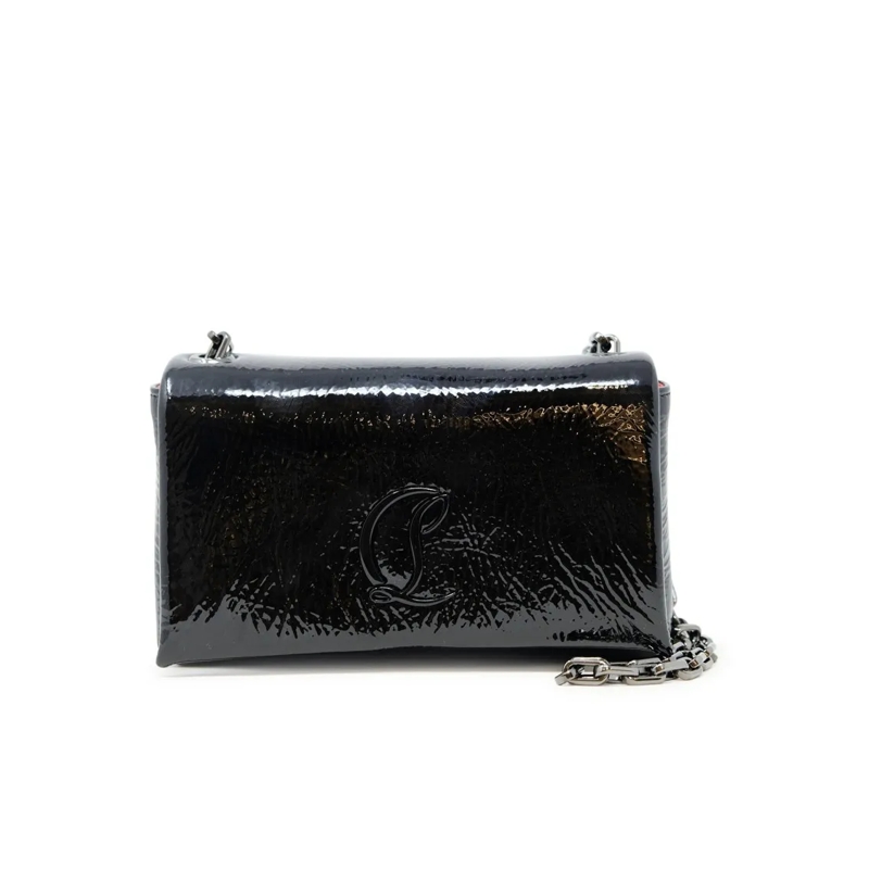 Christian Louboutin Clutch 3255017 Bk01 Black Leather Loubi54 Bag Black