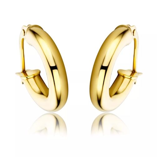 DIAMADA 14KT Creole Earring Yellow Gold Ring