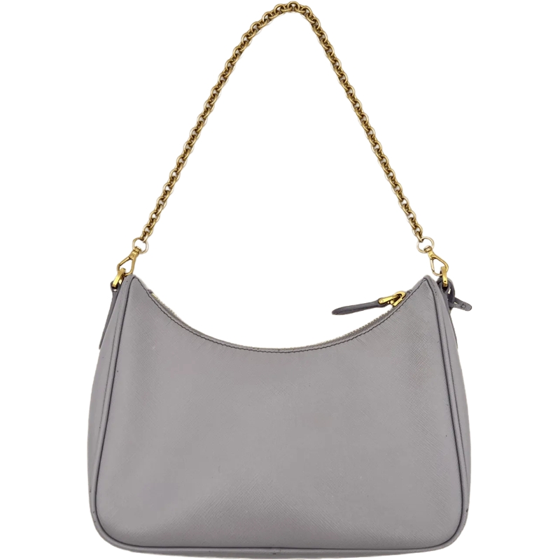 Prada Fourre-tout Prada Leather Chain - Light Blue blau(Image 2)